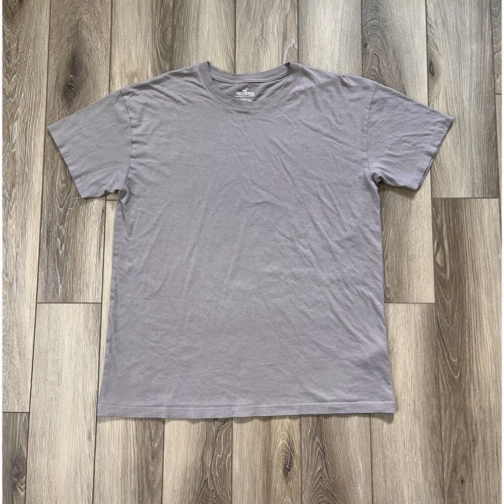 Hollister Must Have Collection T-Shirt Mens Sz Small Gray Cotton Crew Neck